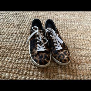 Loeffler Randal Elliot sneakers calf hair leopard